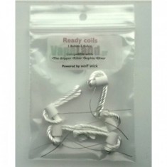 Ready braided wick Coils